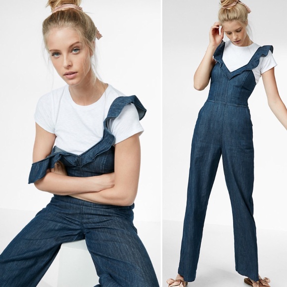 denim jumpsuit express
